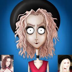 Tim Burton Inspired Character - Kim